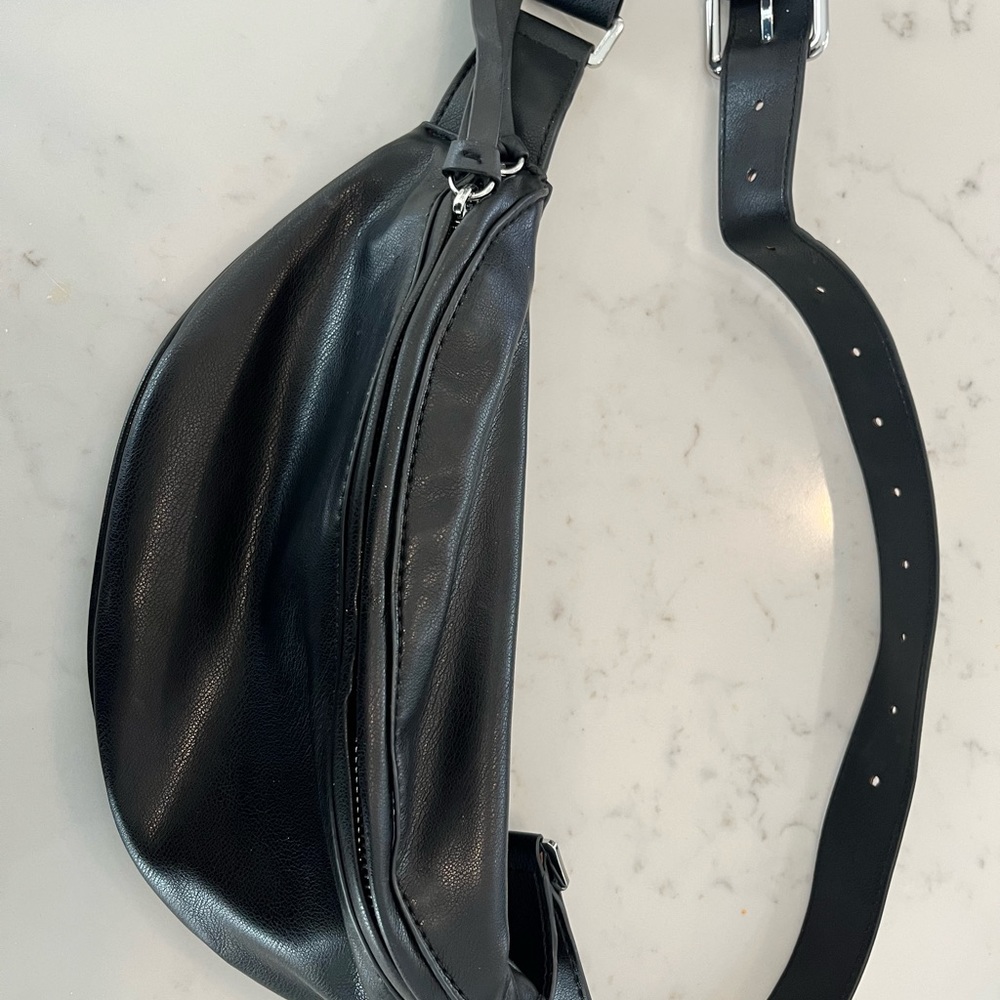 Mango Faux Leather Bum Bag